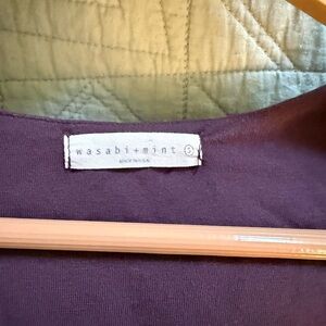 Wasabi + Mint Elegant Purple Crop Top